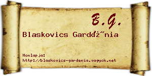 Blaskovics Gardénia névjegykártya
